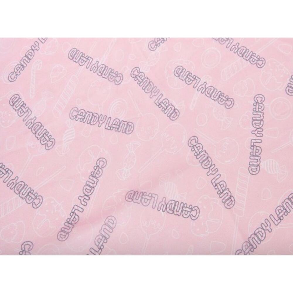 Unique Vintage Pink Candyland Print Hair Scarf 1950s Retro Rockabilly Accessory